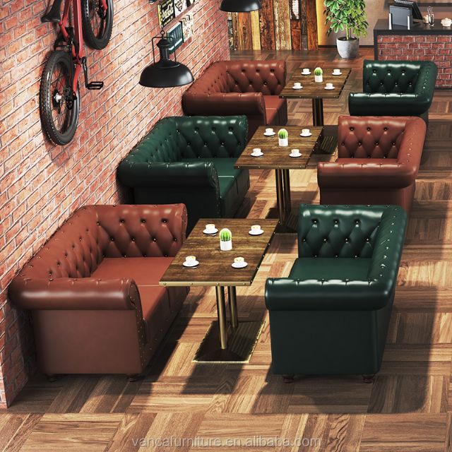 Restoran Deri Chester Koltuk Hakiki Deri Lüks Restoran Koltuk Üretimi